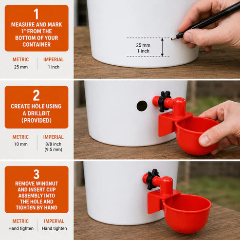 Automatic Chicken Drinkers (10 Pack)
