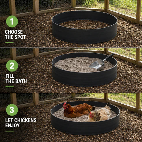 Premium Chicken Dust Bath Tub